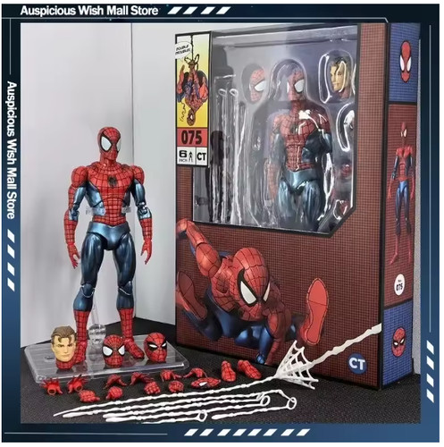 Toys spider man mafex 075 - toys, spider-man