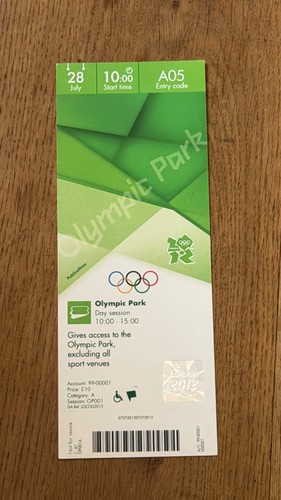 Ticket 2012 london olympics - ticket,