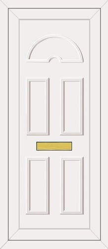 White full height upvc door - height,