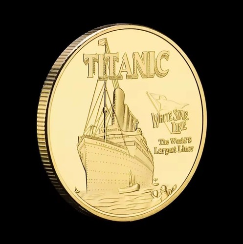 Titanic coin golden - titanic,