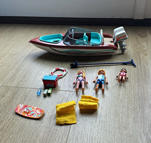 Playmobil speedboat with - speedboat,