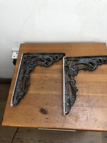Victorian cast iron shelf - victorian,