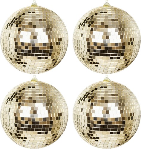 4pcs disco christmas baubles - 4pcs,
