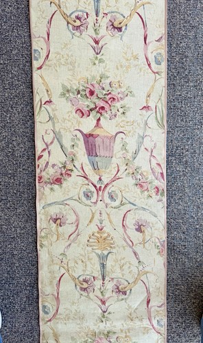 Antique hand painted canvas - antique,