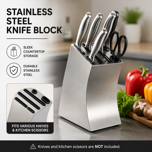 Space saving knife block - saving,