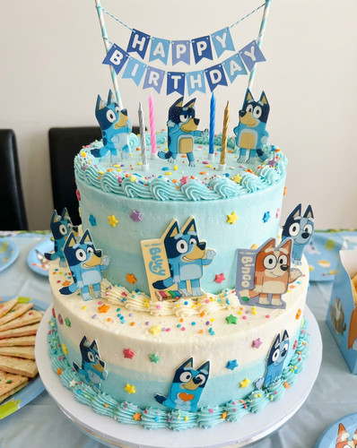 Bluey edible cupcake - edible, toppers