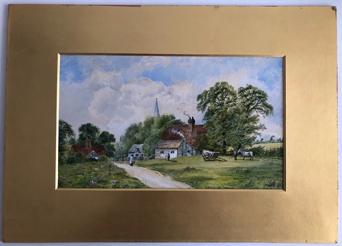 Victorian watercolour painting - watercolour,