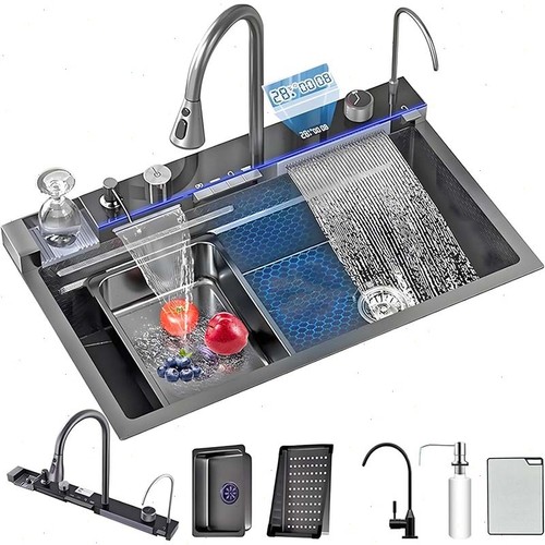 Led kitchen sink set stainless - led,