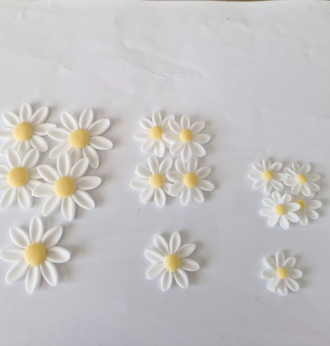 Edible daisies cake toppers - cake,