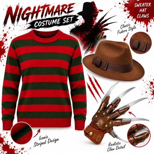 Mens halloween freddy krueger - halloween,