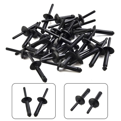 Car clips rivet black - car, high