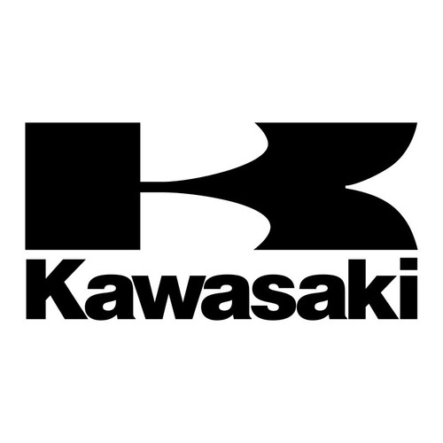 Kawasaki logo vinyl decal - x,