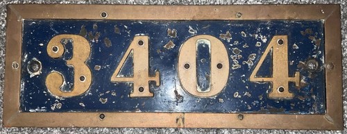 Train locomotive brass - locomotive, number