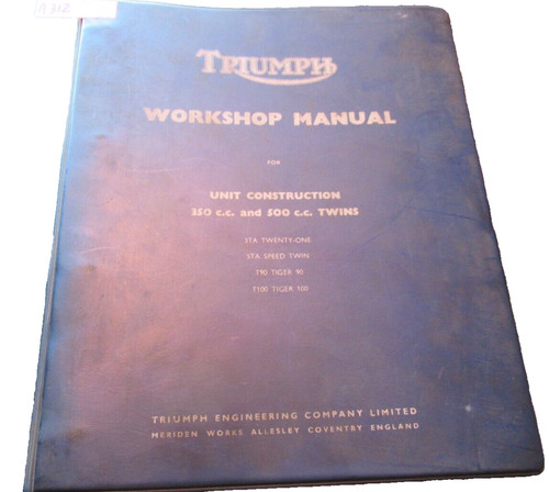 Triumph workshop manual oem - triumph,