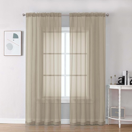 Light filtering taupe - taupe, sheer