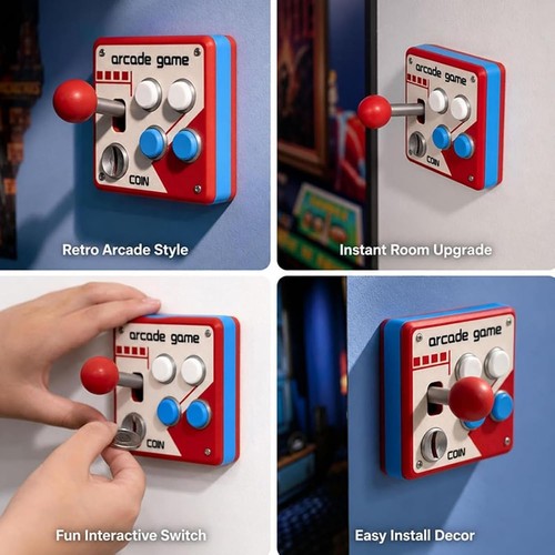Retro arcade switch panel - arcade,