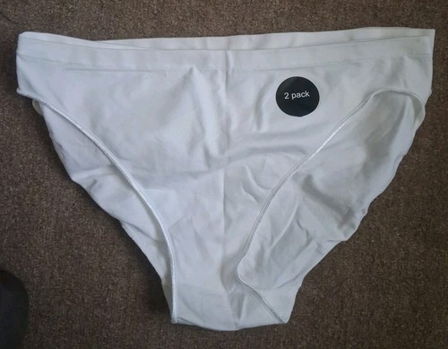 White 2pk ladies seamless - 2pk,