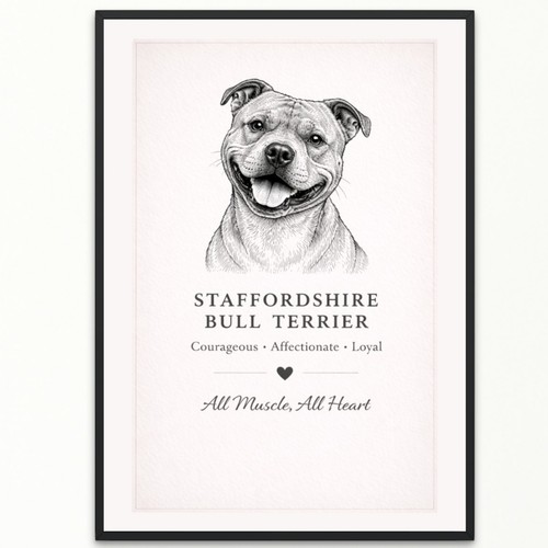Staffordshire bullterrier dog - bullterrier,