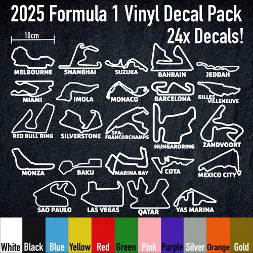 2025 formula decal pack 24 - formula,