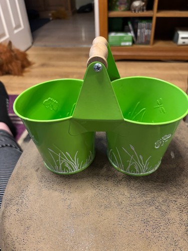 Green decorative double plant - double,