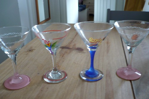 Retro cocktail martini - martini, glasses