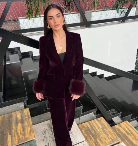 Zara velvet blazer with faux - velvet,