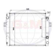 Radiator for forklift truck - for,