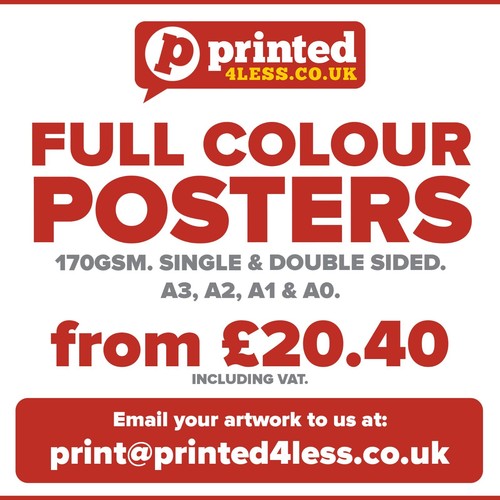 Posters printed full colour - printed,