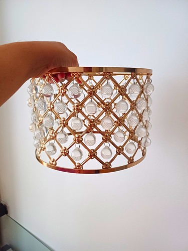 Rose gold crystal beaded - rose,
