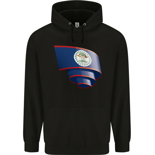 Curled belize flag - belize, belizean