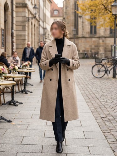 Zara beige wool - wool, double