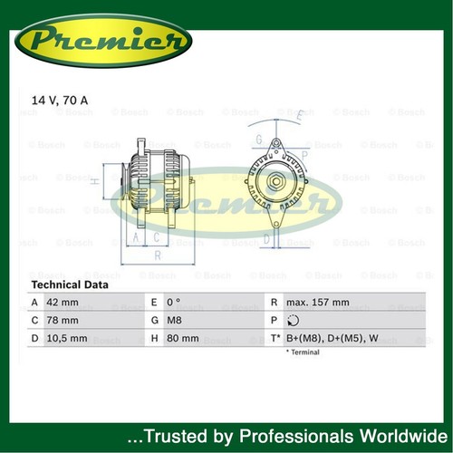Premier alternator fits - alternator, nissan