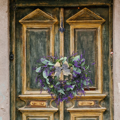 Wreath wall decor lavender - wreath,
