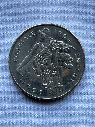 Five pound coin 2004 entente - five,