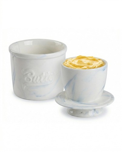 French butter crock countertop - butter,