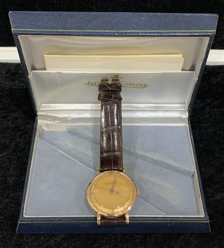18ct rose gold case - , jaeger