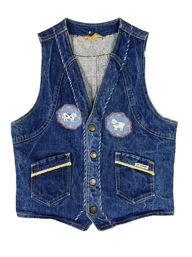 Vintage denim vest - vintage, lee
