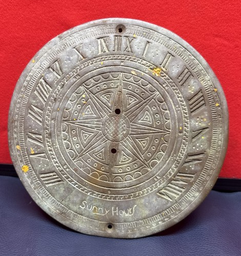 Antique vintage sun dial - vintage, brass