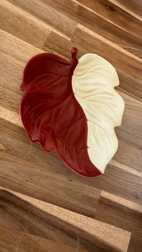 Carlton ware handpainted leaf - handpainted,