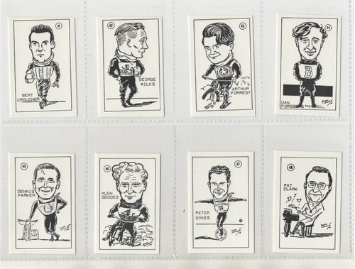 Speedway riders trade - -, card