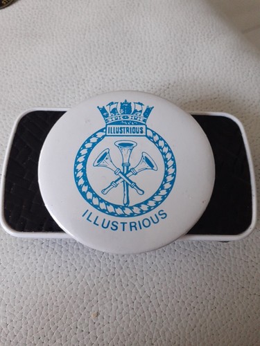 Hms illustrious vintage badge - illustrious,