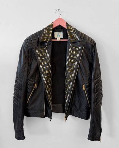 Versace leather studded - x,