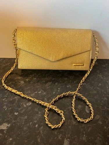 Gold bulaggi clutch bag