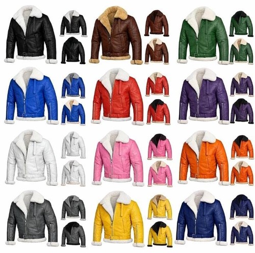 Men shearling leather - shearling,