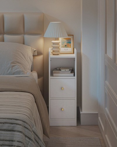 Narrow bedside table drawers - bedside, 2
