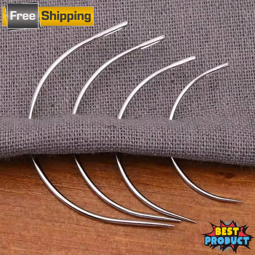 8pc curved sewing needle - 4/8pc,