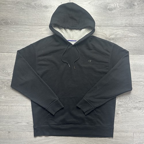 Champion hoodie black pullover - black,