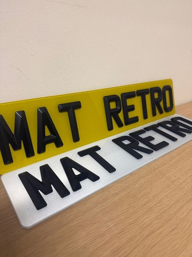 Number plates retro - plates,