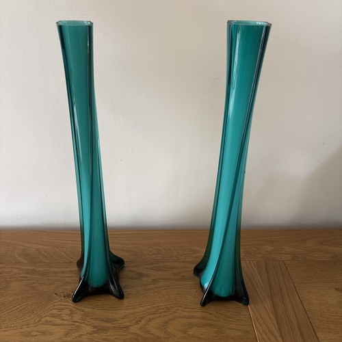 Vintage teal bud - vintage, vases