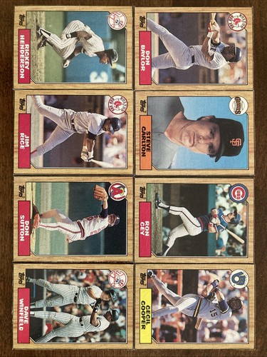 1987 topps baseball box - -,